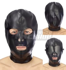 Leder Bondage Haube Maske