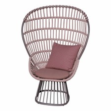 Kettal Clubsessel Cala Geflecht Rope Rosa 413 Gestell Aluminium Sepia