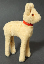 Altes Lamm Schaf Stofftier Plüschtier Ziege Reh 13,5cm Stofflamm Lämmer Schafe