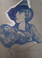 Künstler Zeichnung signiert