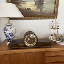 Große Antike Kaminuhr Junghans mit Schlagwerk 60x20x14cm Sauberen Zustand