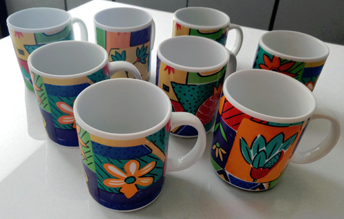 Bunte kaffeetassen - 8, /