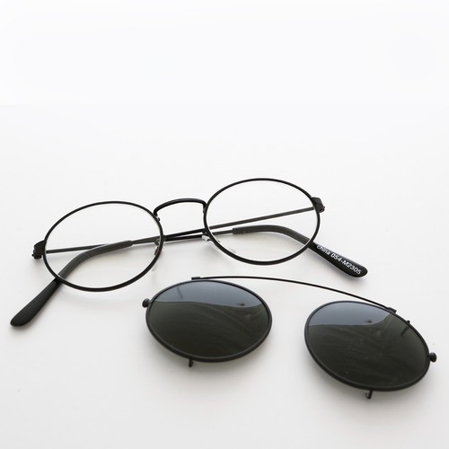 Schwarze oval clip - schwarze, clip-on