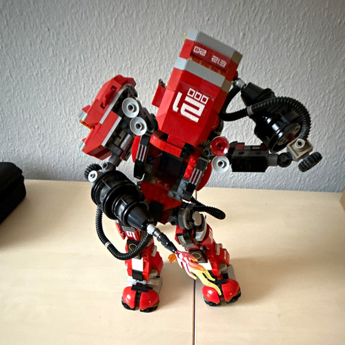 Lego roter mech roboter - lego,
