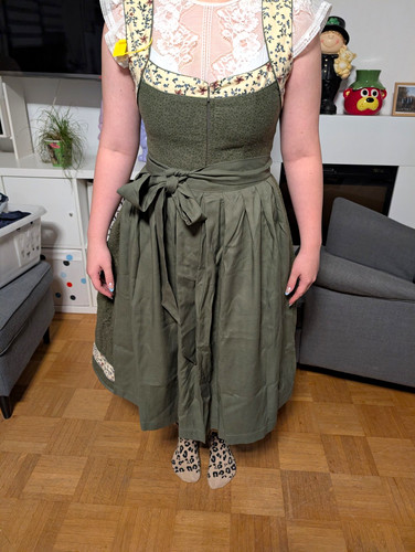 Damen dirndl grün beige - damen, grün/beige