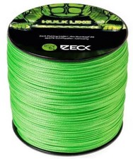 Zeck HULK LINE 8-fach grüne geflochtene Schnur 160-600m 0,33-0,55mm Welsangeln
