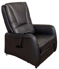 Hukla Relaxsessel, Fernsehsessel; HU-AP 15035; Leder schwarz, 3 Motoren; Medium