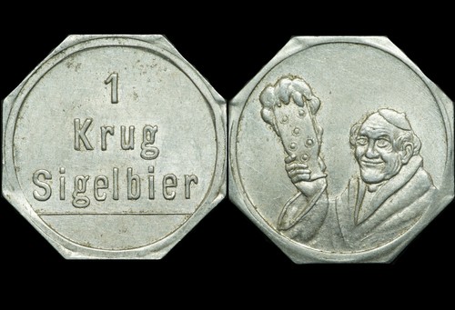 Biermarke krug sigelbier - 1,