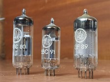 3x Valvo EABC80 / EBC 91 / EF89, Radio-Röhre, Audio Tube, Gebraucht 