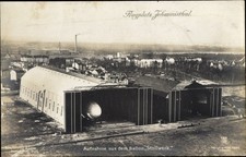 Ak Berlin Treptow Johannisthal, Flugplatz, Luftschiffhalle,... - 10557308