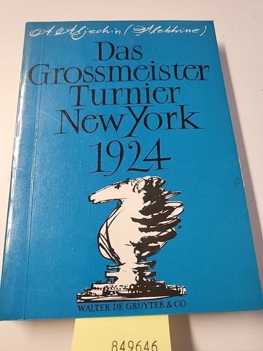 Das grossmeister turnier - das, new