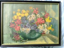 Antikes Auf Karton Gemälde