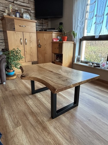 Couchtisch aus massiver eiche - couchtisch,