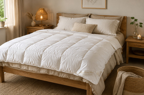 Merino wool steppdecke - merino,