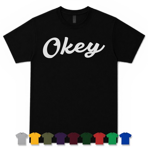 Okey retro script - okey, t-shirt