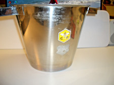 Wachstopf f. Wachs einschmelzen, klären rund konisch Edelstahl f. 12 Liter gebr.