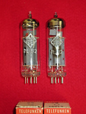 Matched pair PL82 TELEFUNKEN NOS NEU Röhre Tube NEW 16A5 Valve Paar Valvula