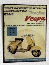 Blechschild Oldtimer Motorroller Vespa Piaggio Roller