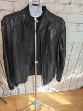 Trussardi Lederjacke Schwarz