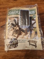 DORFPUPPENHAUS Ausgabe 110 - Gartentisch Aus Holz  1:12 in OVP 