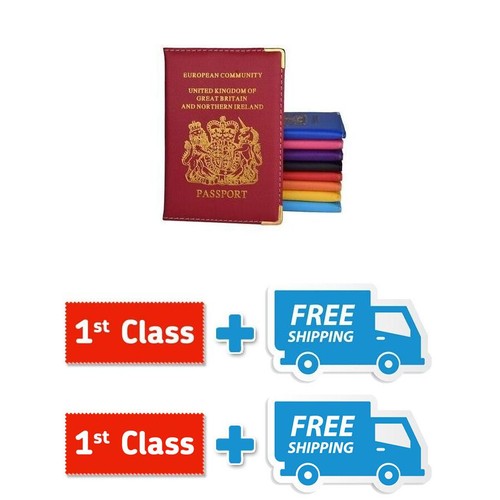 Leder reisepasshülle - leder,