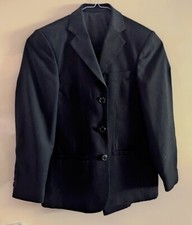  Jungen Anzug festlich Kinderanzug Kommunionsanzug 3teilig schwarz Streifen 