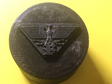Alt Werkzeug Prägestempel Adler Straßenbahn Eisenbahn 6x4cm EisenStempel 1-2WK