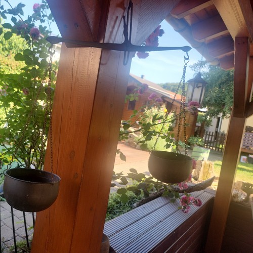 Alte blumenampel waage - alte,