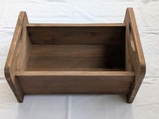 Baby Fotografie Requisiten - Vintage kleines Holzbett mit Handgriff - massiv 