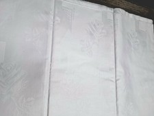 Damaststoff weiß Rosenmuster z. B. für  Tischdecken 1,40m breit, 2m lang 