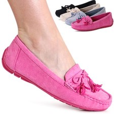 Damen Velours Mokassins