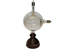 Ionenröhre nach Seguy x-ray tube crookes geissler ampoule Holzfuß Lutz Neumann