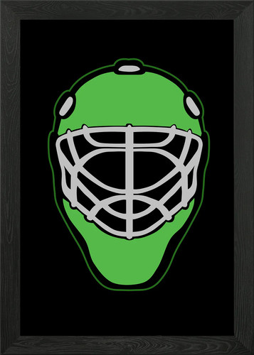 Goalie maske gerahmt - goalie, wandbild