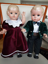 Schildkröt Puppen Pärchen Hans und Inge neuwertig aus Vitrine