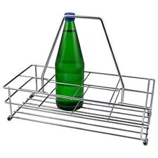 Flaschenkorb Kesseböhmer Stahl Tragekorb chrom Korb Flaschen Transport