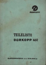 BIELEFELD, Katalog, Dürkoppwerke AG Schuh-Maschinen Näh-Maschinen Klasse 460 