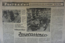 Hötensleben Impressionen - Zeitung Volksstimme 23.03.1989 DDR