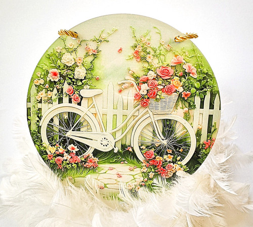 Blumen fahrrad garten als - im,