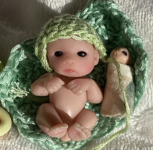 Miniatur babypuppe 5cm - miniatur,