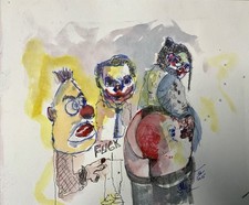 Zeichnung Aquarell „Fuck“