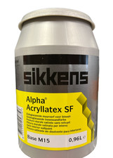Latexfarbe Wandfarbe Innenfarbe Sikkens Alpha Acryllatex SF Base M15 0,96L