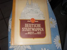 Sammelbilderalbum Deutsche Stadtwappen aus West und Ost Kosmos Zigarettenbilder