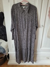 Maxikleid schwarz weiße - h&m, schwarz,weiße