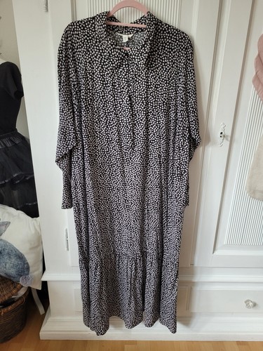 Maxikleid schwarz weiße - maxikleid,, schwarz,weiße