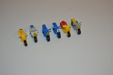 6x Lego Legoland Polizei Motorad Sammlung ,mit Scheibe 6384 gelb,grau