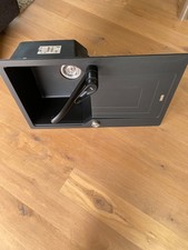 Spülbecken  für Küche Franke schwarz matt 50x78 cm mit  Armatur 