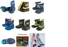 Jungen LED Winterstiefel Kinderstiefel Schuhe Winterschuhe Boots Schneestiefel