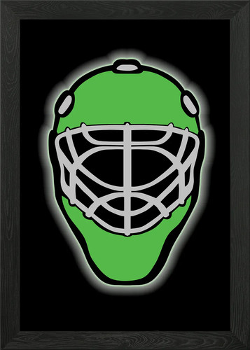 Goalie maske einfach gerahmt - goalie,