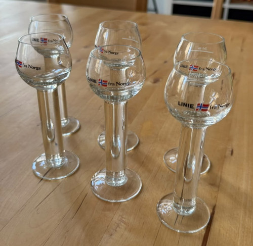 Linie fra norge aquavit - 6x,