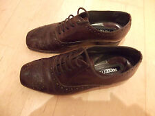 Progetto Echt Leder Damen Schuhe Halbschuhe Gr.37 Braun wie NEU